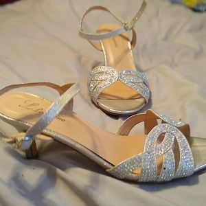 Glitter/bedazzled small heels